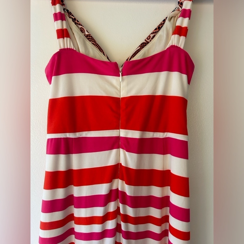 Kelly Diane Elegant orange and white Maxi Dress - Picture 8 of 13